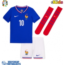 France Kylian Mbappe #10 Replica Home Minikit Euro 2024 Short Sleeve (+ pants)